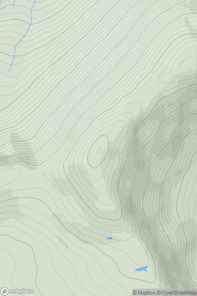 Thumbnail image for An Socach [Loch Duich to Cannich] showing contour plot for surrounding peak